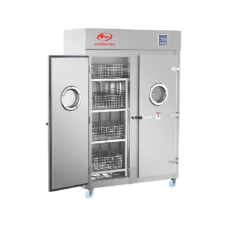 胜利牌远红外线不锈钢餐具高温消毒柜 酒店餐厅厨房用双门消毒柜
